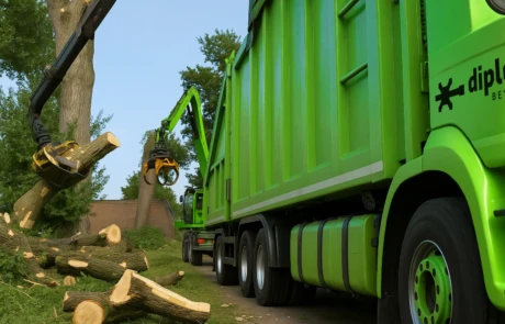 Chargement de fût forestier